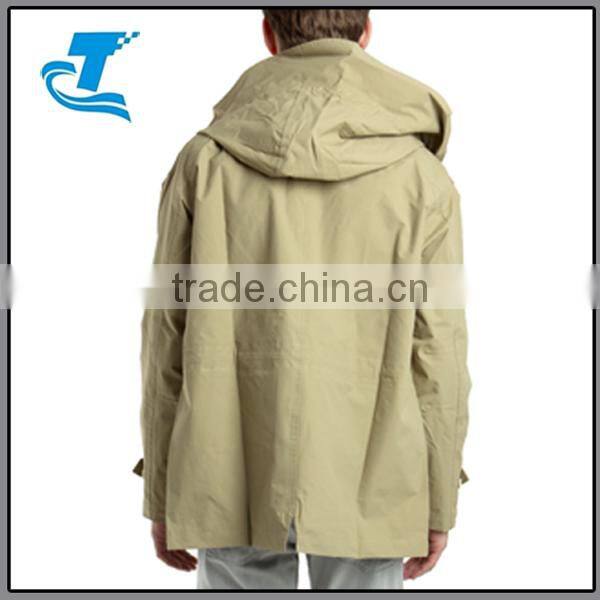 Hot Sale Army Hooded Jacket Men In Khaki