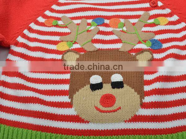 2015 high fashion kids christmas sweater child clothing