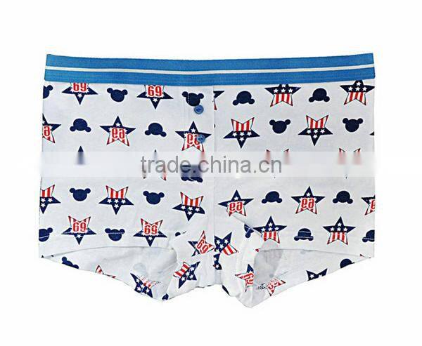 Custom Subliamation Breathable Lycra Cotton Boyshort Women Underwear