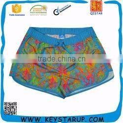 Casual Printed Ladies Boardshort Polyester, Beach Short For Girl