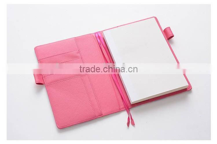 A5 creative journal dairy planner high grade PU cover notebook section sewing planner with clasp