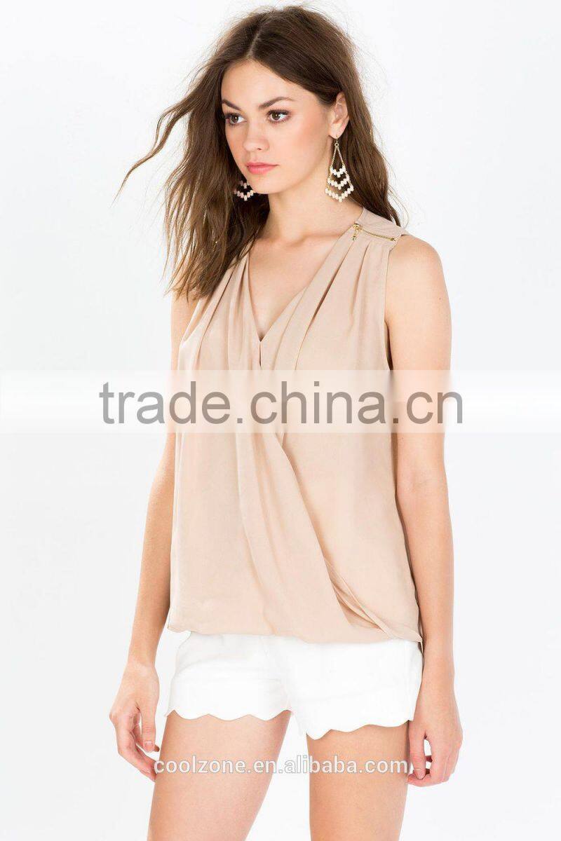 Elegant zip shoulder surplus front evening clothes women 2015