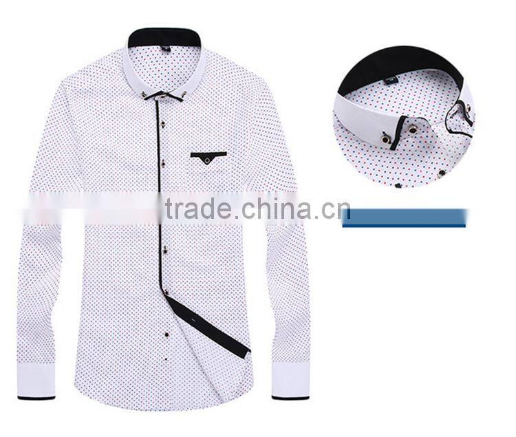 In stock alibaba china shirt manufacturer full size printing long sleeve fashionable fancy printed rounded hem cotton t-shirt