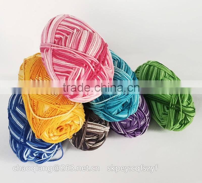 dyed cotton yarn