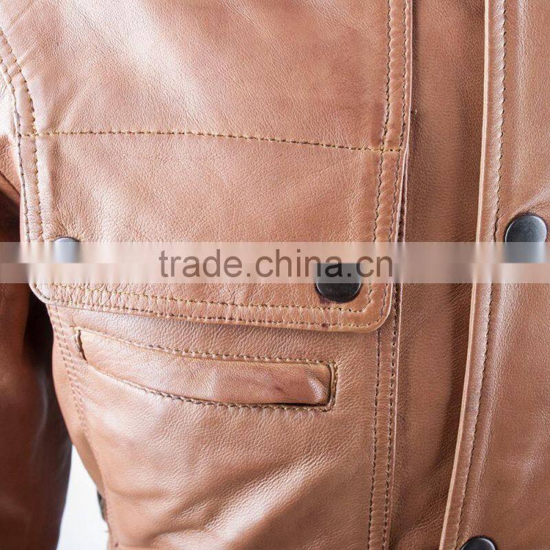 Custom Made Real Leather Biker Jacket / leather jacket