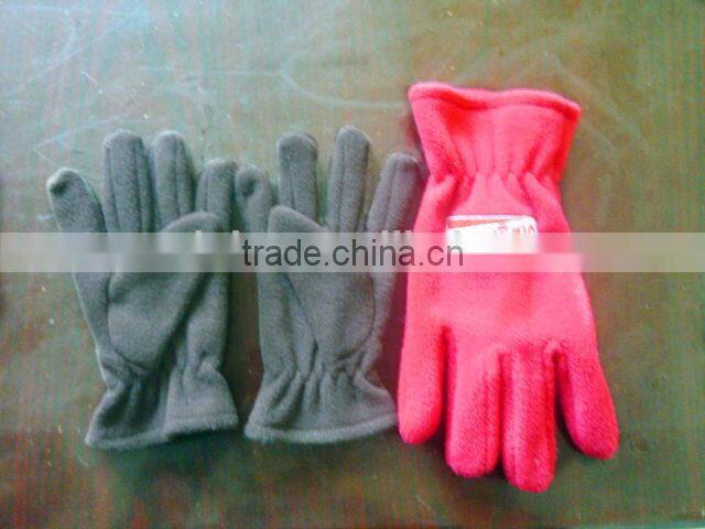 Fashion polyester fleece winter gloves