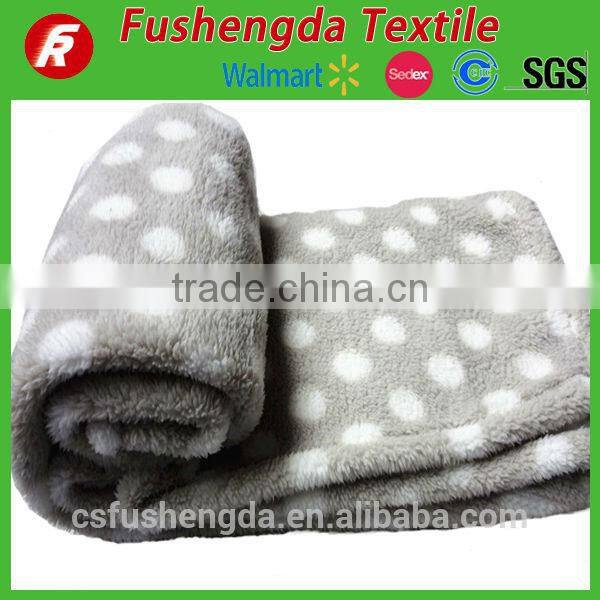 Super soft 100% polyester knitting patterns baby fleece blanket and throw