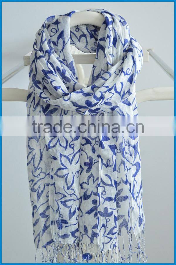 Spring summer hot fashion floral printing scarf