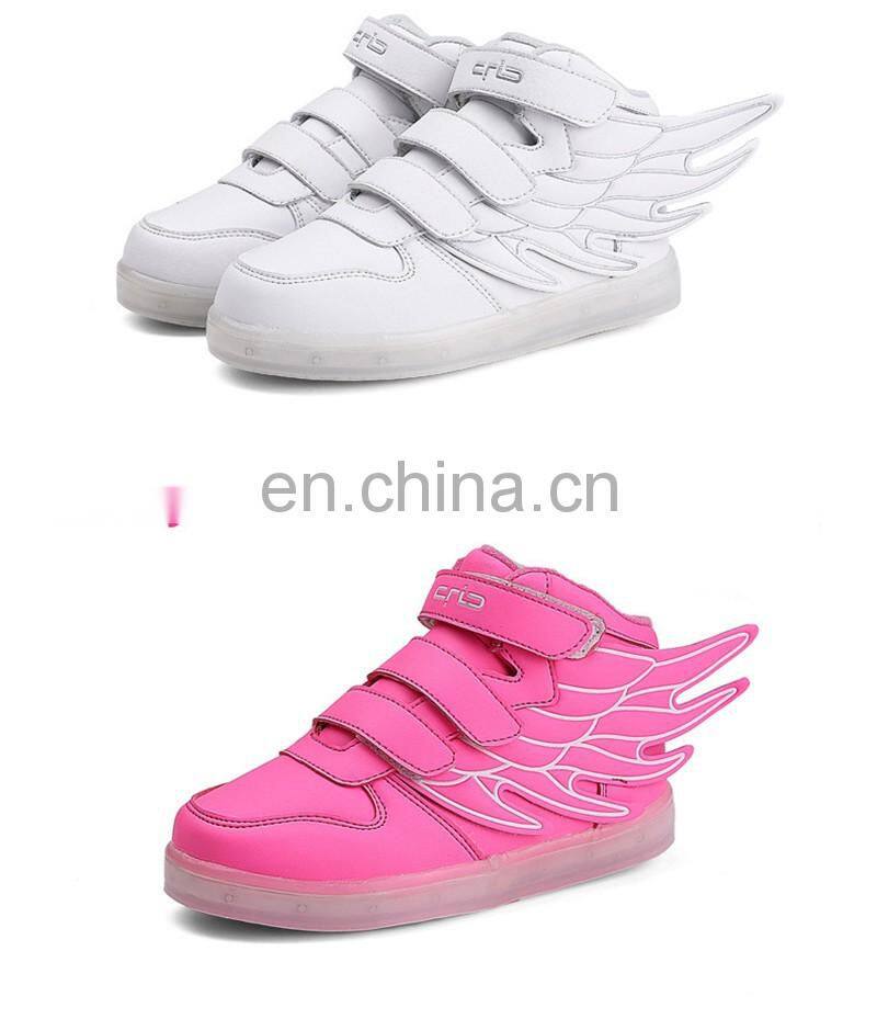 wholesale Children kid USB rechargeable LED luminous light shoes kids