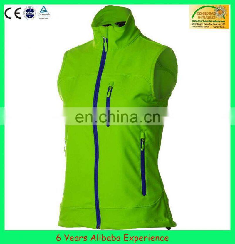 Womens custom plain promotional vest waterproof softshell vest and gilet manufacturer -6 Years Alibaba Experience