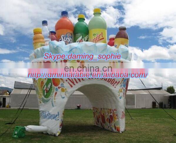 Color changing LED lighting Inflatable photo booth tent bar