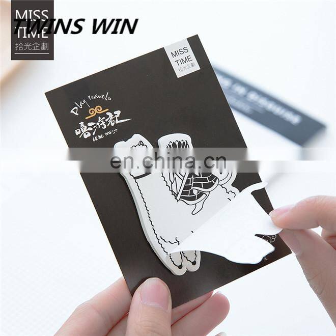 Bangladesh Hottest Business gift kawaii stationery promotion different shaped paper sticky notes memo pad with custom logo