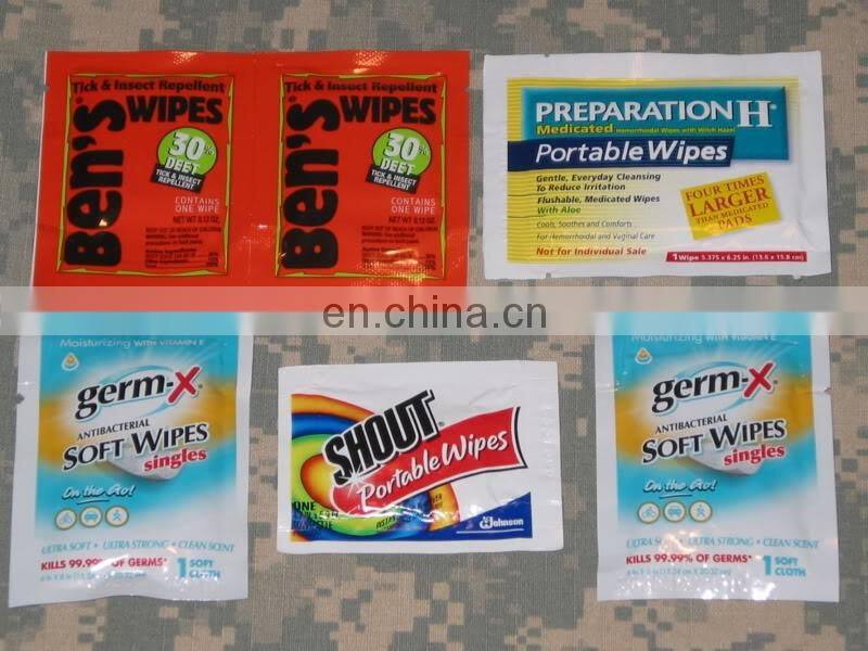 AWP-250 Four Side Seal Single Wet Tissue Wipes/Alcohol Prep Pads Production Line