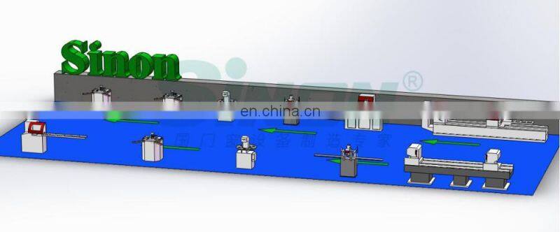 window making machine window profiles cutting saw machine