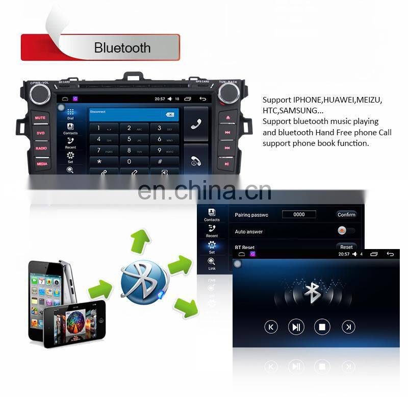 Hot sale 8 inch special capacitive touch screen car Radio GPS Navigation Built-in GPS