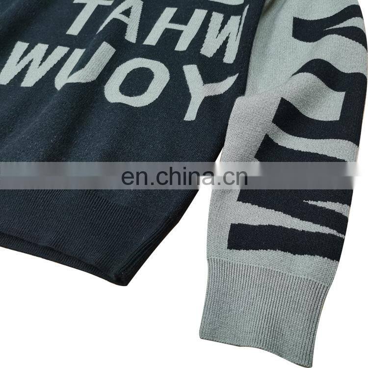 DiZNEW OEM Mens Wool Sweater jacquard Pullover Sweaters For Man