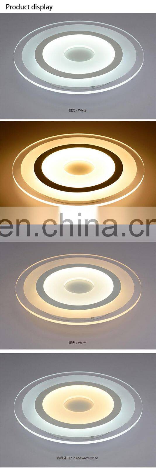 Creative 68W LED Round acrylic ceiling lighting for bedroom