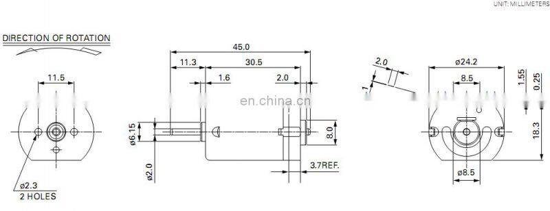 FA-280 FC-280 3v 3.6V 10010rpm permanent magnet dc motor for Motorized toys