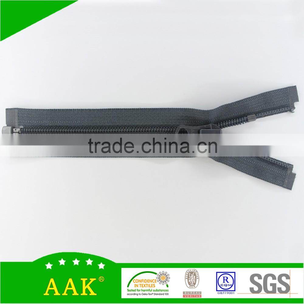 5#Nylon open end zipper with custom stopper
