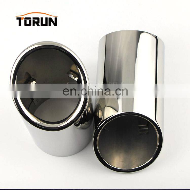 New style universal carbon exhaust muffler A4L Q5 Mirror polish