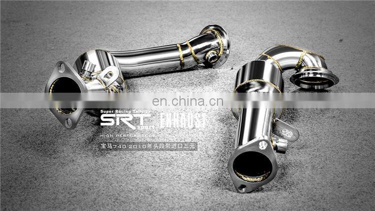 electric exhaust valve for bmw 7 series 740 exhaust system catback with quad double tip