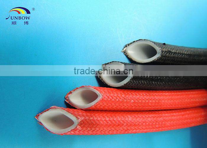 SUNBOW High Temperature Resistant Fire-resistance 12MM Silicone Rubber Glassfiber Sleeve