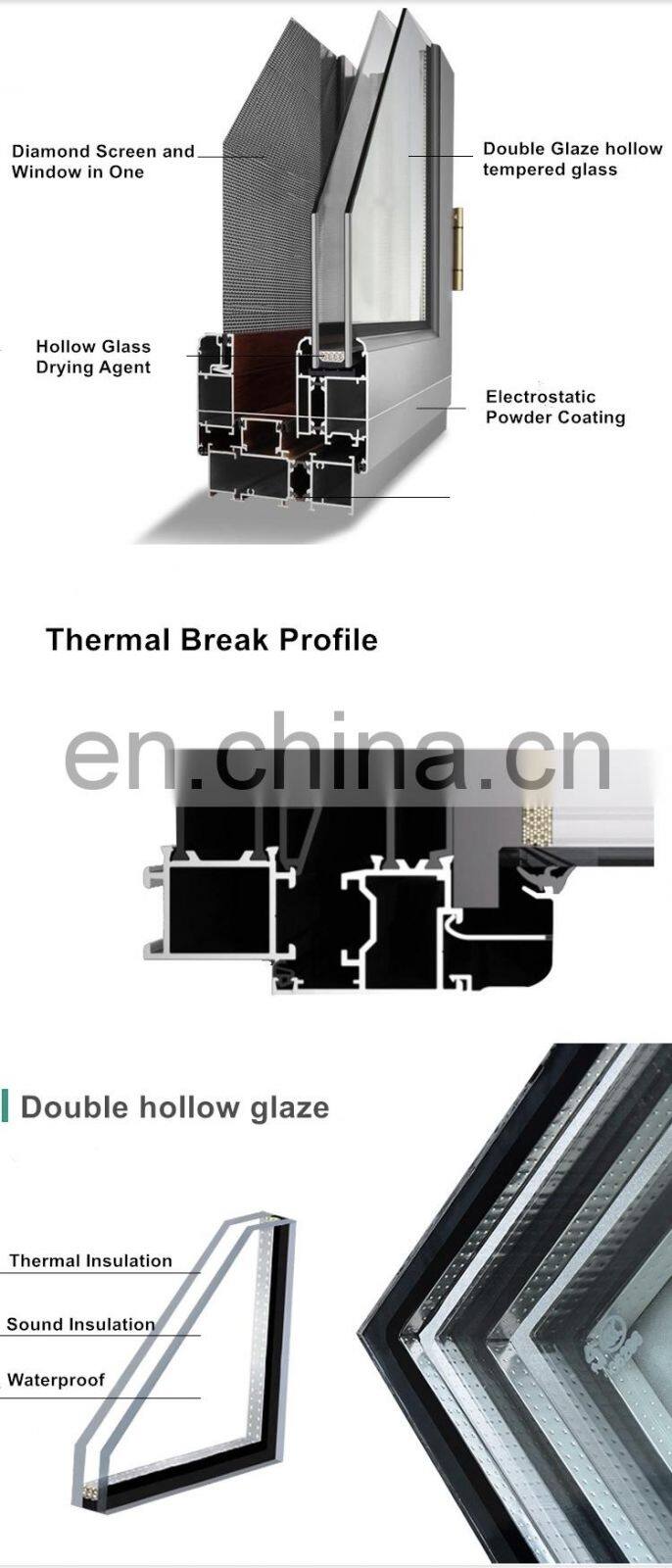 Cheap pvc aluminum glass bifold passive window door