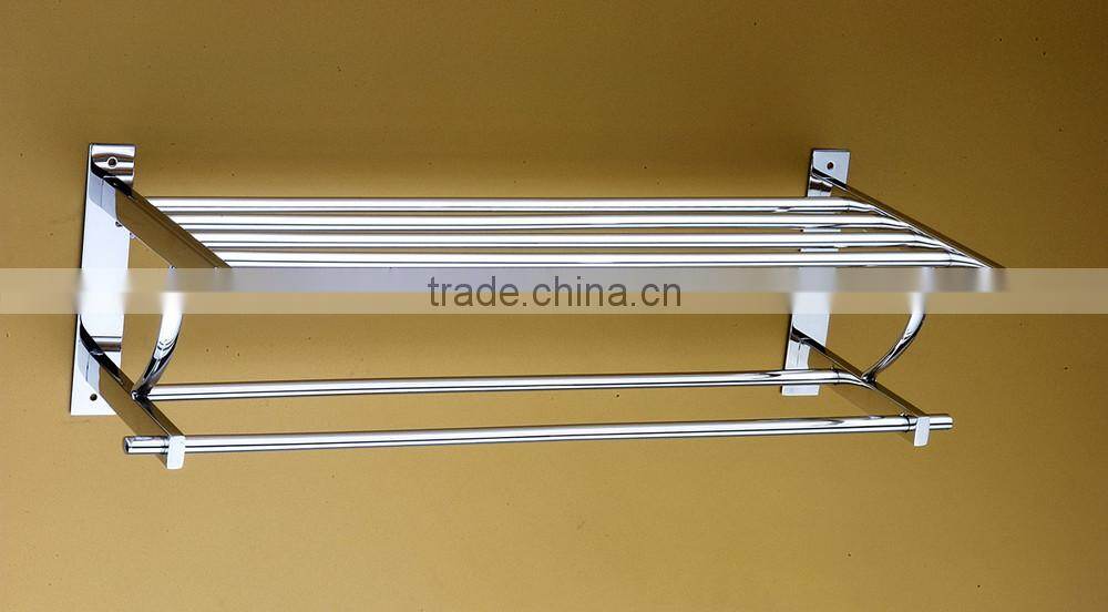 Chaoan 2015 bathroom accessories stainless steel hotel outdoor towel shelf.