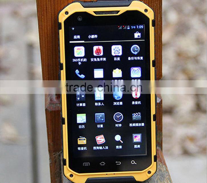 A9 NFC IP68 Waterproof Rugged Smartphone Android 4.4 MTK6582 Quad Core 4.3 Inch IPS 5MP 1GB 8GB with Outdoor Tools
