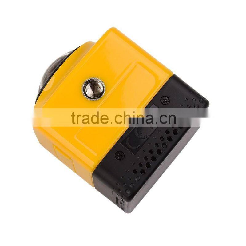 2016 Newest Panorama Action Camera 360x190 Degree with WiFi for Android IOS APP Preview & Playback - Cube 360