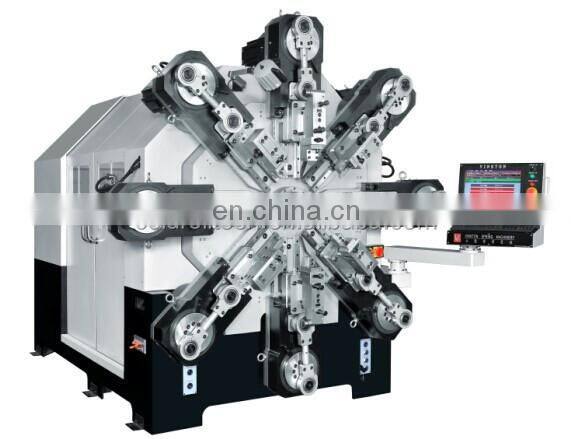 Automatic 12 Axis CNC Wire Spring Roll Forming Machine