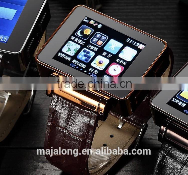 The latest 1.8 inch leather strap Bluetooth watch phone with WiFi&GPS&Pedometer &Camera &Sedentary Remind&Yaho I9s Smart Watch