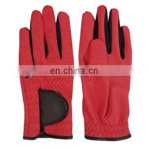 Customized logo Leather left hand Golf Gloves With customized quality demand Golf Glove