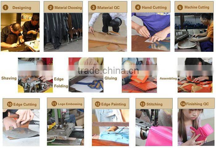 Stylish Italian vegetable tanned leather coin purse with card slot travel wallet for mem