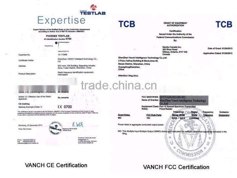 USB UHF RFID Reader With Software and USB keyboard emulator