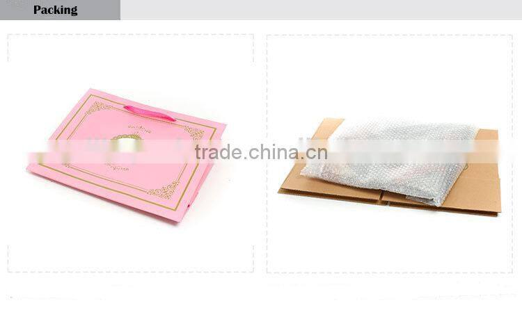 pink luxury cosmetic set packaging paper bags
