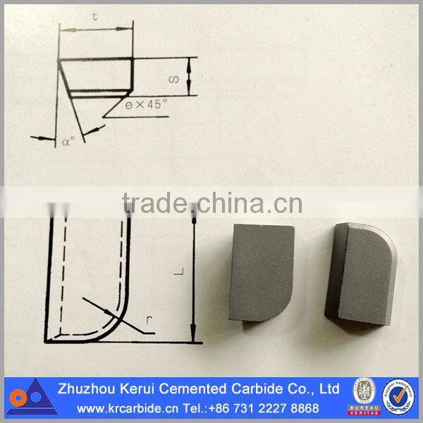 P30 type A brazed tips solid carbide cutting tips for lathe turning tools