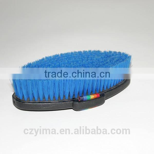 horse body brushes with non-slip strap for grooming