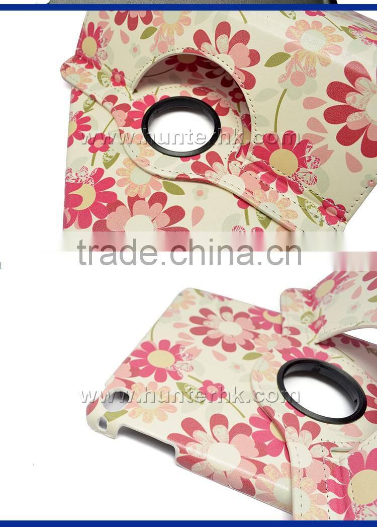 Customized Printed Flower Tablet Case For iPad Mini 4
