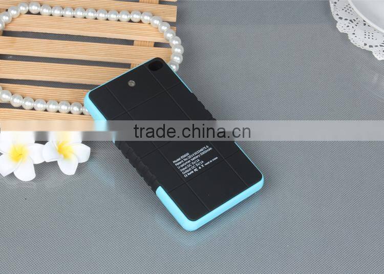 promotional gift 6000mah power bank with advertisement for travel