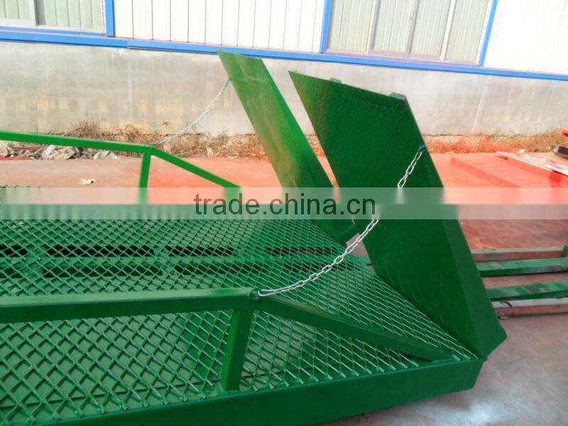 6 ton mobile hydraulic container loading dock ramp lift/ yard ramp