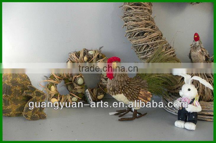 2015 new design easter decorative egg wreath