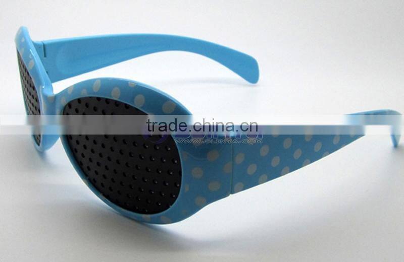 Children Black Eyesight Improvement Glasses Vision Care Exercise Eyewear Pinhole Glasses Training