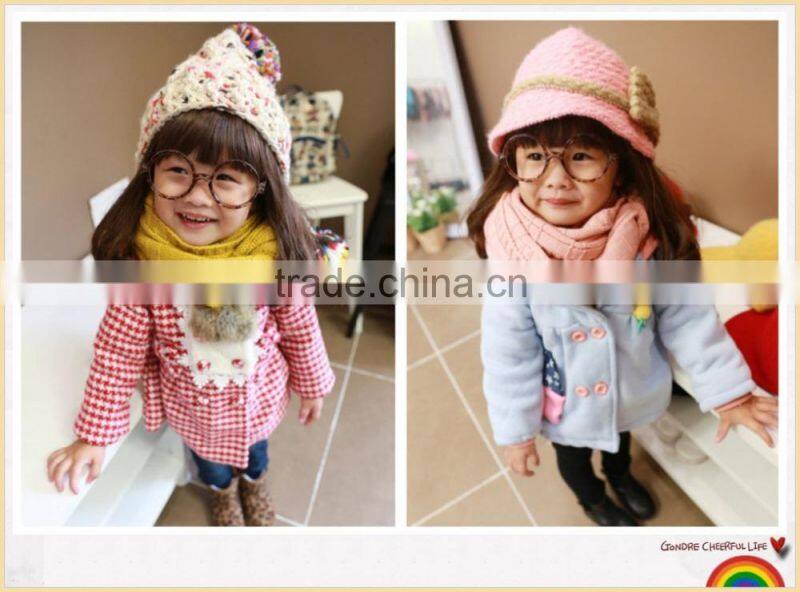 Best Selling Pom Pom Ball Tassel Style Warm Keeping Plain Acrylic Fashion Girls Knitted Scarf