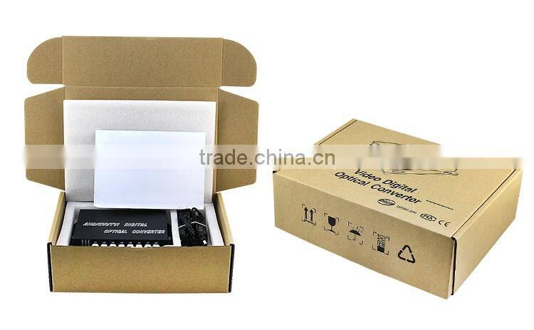 8 channel video digital optical converter, 8ch HD CVI/AHD/TVI video Converter
