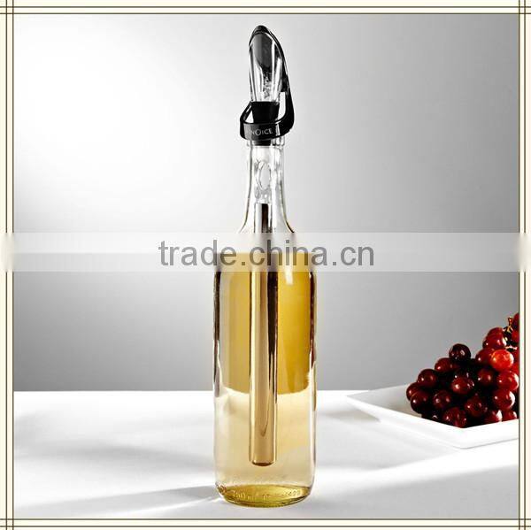 Wine accessories reusable stainless steel chiller for beverage,wine household supplier BSCI