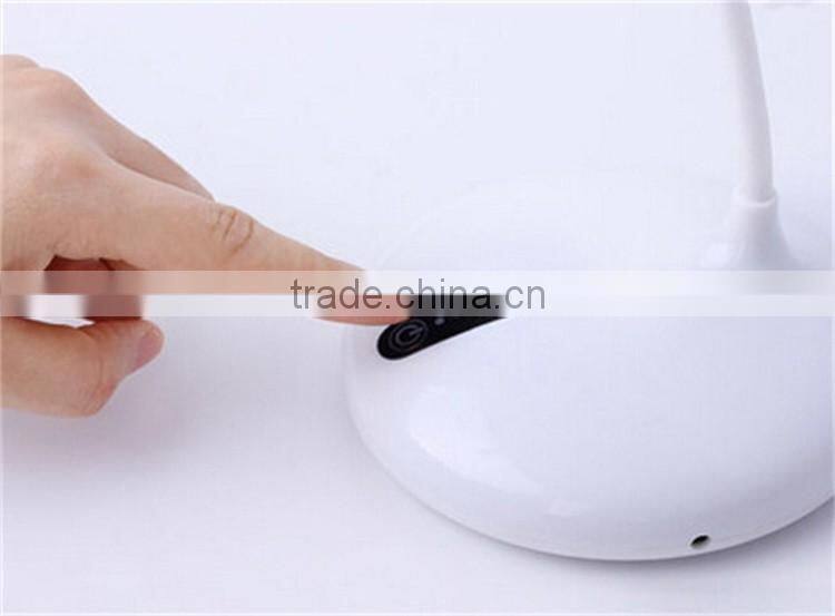 JK853 Gooseneck battery led table lamp, rechargeable led desk lamp usb charging