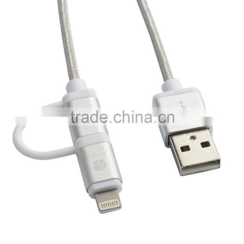 MFi cable for iPhone5, MFI Cable with Micro USB for Samsung