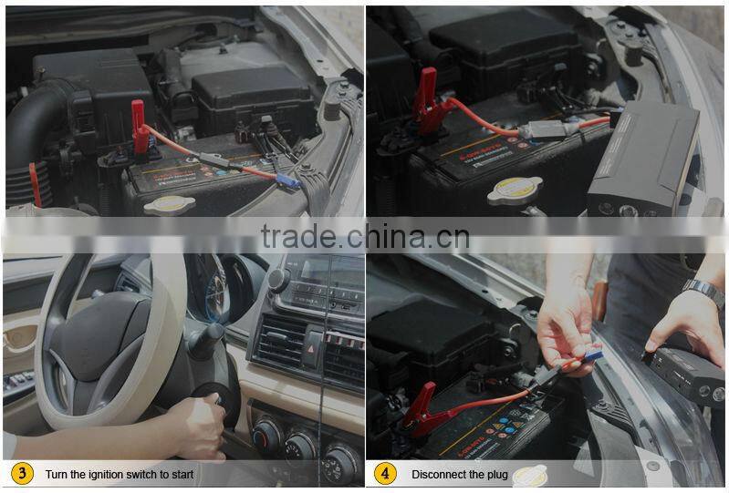 6000mah multi-function portable jump starter car 12v