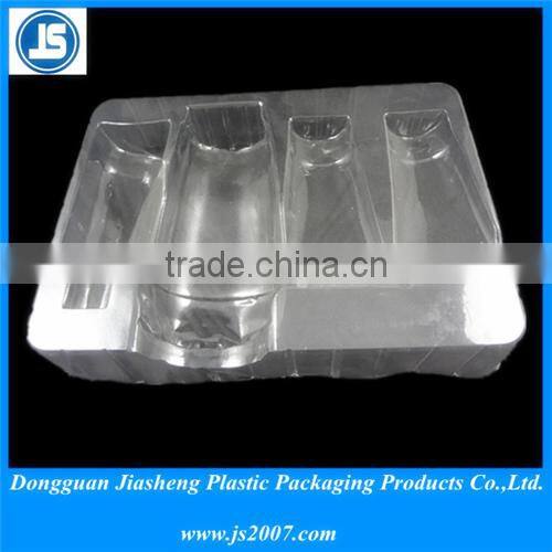 Transparent Plastic Cosmetic Blister Packaging Tray PET For Skin Care Products